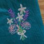 Birthday Flower Personalised Light Cotton Scarf Gift, thumbnail 4 of 10