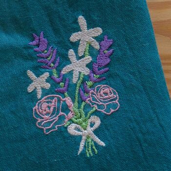 Birthday Flower Personalised Light Cotton Scarf Gift, 4 of 10