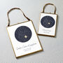 Personalised New Baby Night Sky Hand Stitched Print, thumbnail 2 of 4