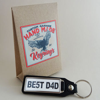 Personalised Number Plate Key Ring, 5 of 9