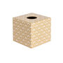 Wooden Gold Art Deco Toilet Roll Storage Box, thumbnail 5 of 6