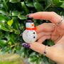 Hand Blown Little Glass Snowman, thumbnail 2 of 4