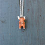 Highland Cow Necklace, thumbnail 1 of 2