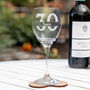 Personalised Name And Age Wine Glass, thumbnail 3 of 6