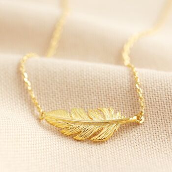 Feather Pendant Necklace, 6 of 12