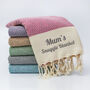 Personalised Cotton Throw, Anniversary Gift Personalised, thumbnail 6 of 11