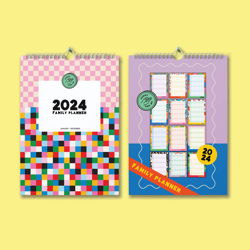 2024 Family Planner A3 Wall Calendar By Penny and Me