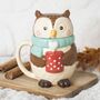 Cute Owl Lidded Mug For Her, thumbnail 1 of 4