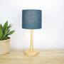 Linen Deep Turquoise Lampshade, thumbnail 4 of 9