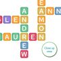 Personalised Crossword Of Family Names Print Gift, thumbnail 5 of 7