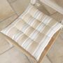 Millstone Blue Stripe Seat Pads, thumbnail 1 of 3