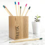 Personalised Wooden Stationery Holder, thumbnail 3 of 4