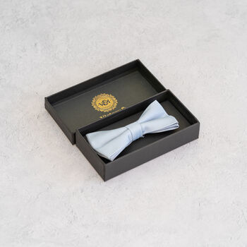 Dusty Blue Tie Set And Socks Wedding Groomsmen Gift, 8 of 8