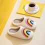 Rainbow Plush Slippers, thumbnail 1 of 2