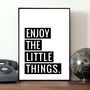 'Enjoy The Little Things' Self Love Poster, thumbnail 1 of 3