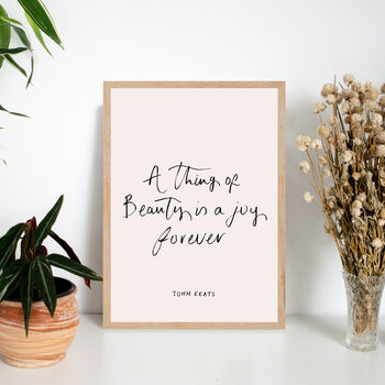 Beauty Inspirational Quote Wall Print, 2 of 2