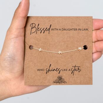 Daughter In Law Star Bracelet Gift, 2 of 4