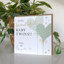 Heart Balloon Baby Twins Card, thumbnail 2 of 4
