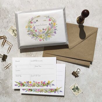 Spring Flowers Ready To Write Invitations, 10 of 11