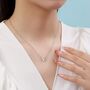 Butterfly Pendant Necklace In Sterling Silver, thumbnail 3 of 11