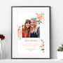 Personalised Best Friends Floral Photo Print, thumbnail 2 of 4