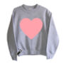 Heart Print Glow In The Dark Interactive Sweatshirt, thumbnail 5 of 6