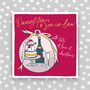 Daughter And Son In Law Christmas Card With Lots Of Love, thumbnail 1 of 3