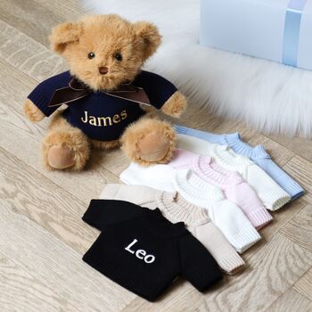 Personalised Keel Sherwood Small Teddy Bear Soft Toy, 2 of 11