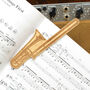 Trombone Shaped Birch Ply Bookmark, thumbnail 1 of 3