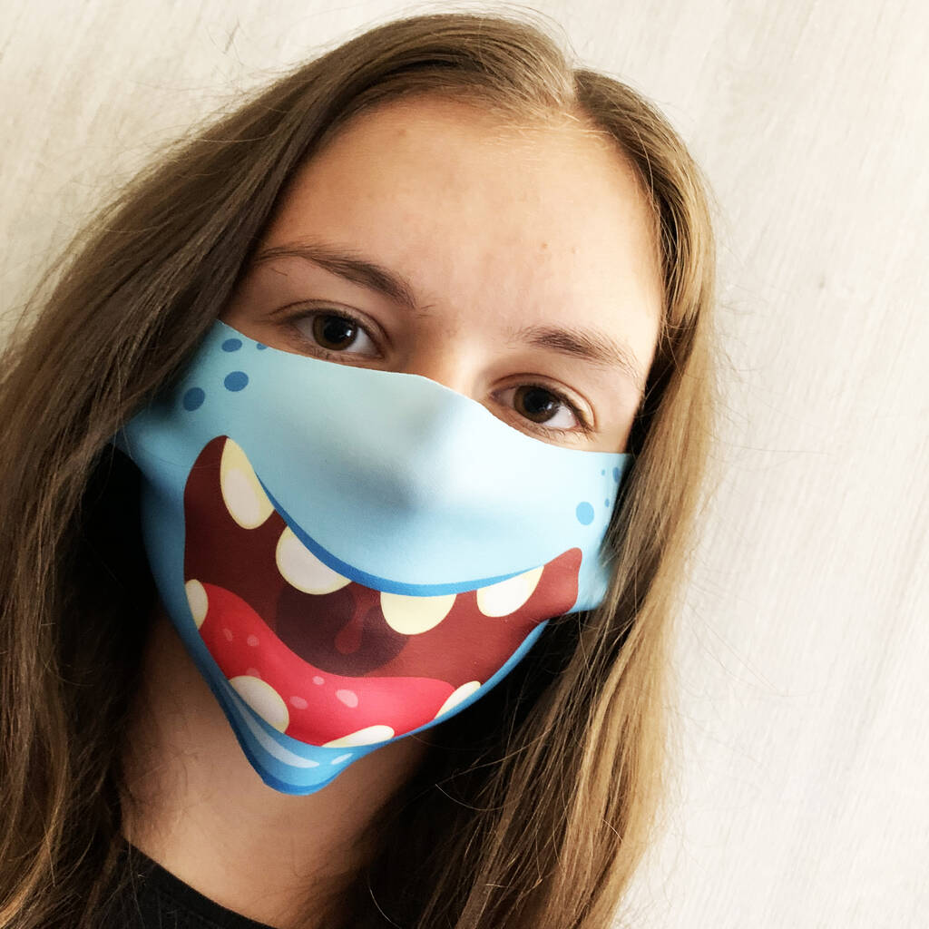 Reusable Face Mask Fun Designs Comfortable Face Cover By Personalised