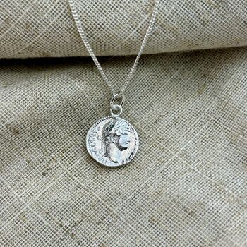 Hadrian Silver Coin Pendant, 2 of 3