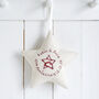 Personalised Embroidered Hanging Star Gift For Any Occasion, thumbnail 4 of 12
