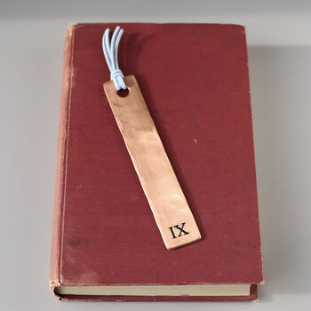 9th Anniversary Copper Bookmark. Available In A Choice Of Designs, 7 of 11