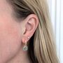 Blue Topaz Square Cushion Earrings, thumbnail 2 of 8