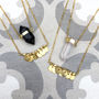 Double Row Gold Boho Crystal Necklace, thumbnail 1 of 4