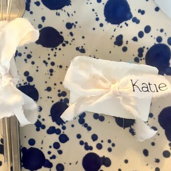 Bow Place Cards Ideal For Weddings, Baby Showers, 3 of 3