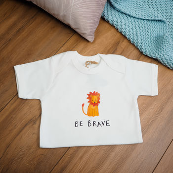 'Be Brave' Lion Babygrow, 2 of 3