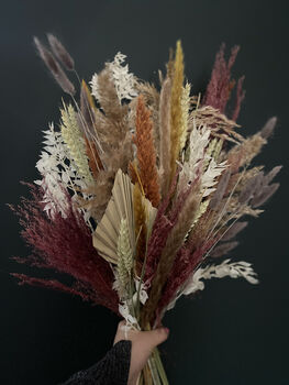 Autumnal Dried Flower Bouquet, 3 of 4