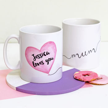 Personalised Love You Mum Balloon Mug, 2 of 5