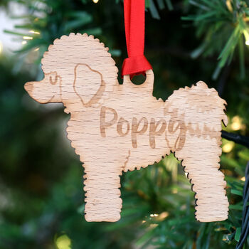 Personalised Bichon Frise Dog Christmas Decoration, 6 of 9