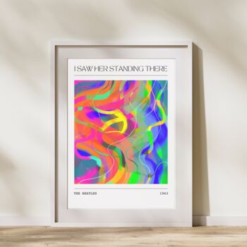 The Beatles Standing There Song Inspired Art Print, 2 of 5