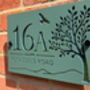 Personalised Tree And Bird Acrylic House Number Sign, thumbnail 4 of 9