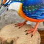 Hand Carved Wooden Kingfisher Bird Figurine Hand Painted, thumbnail 7 of 7