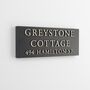 Personalised House Sign With Wood Effect Lettering, thumbnail 2 of 8