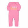 Cotton Babygrow, Seaside, New Baby Sleepsuit, Baby Gift Pink And Blue Available, thumbnail 4 of 10