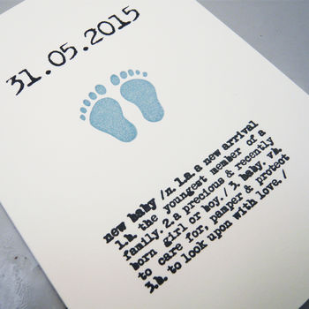 Personalised New Baby Date Card, 3 of 6
