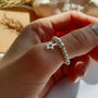 Sterling Silver Star Charm Stacking Stretch Bead Ring, thumbnail 1 of 7