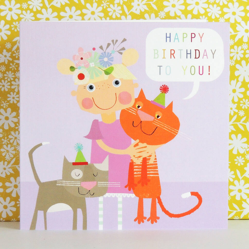 Happy Birthday Kittens Card By Kali Stileman Publishing ...