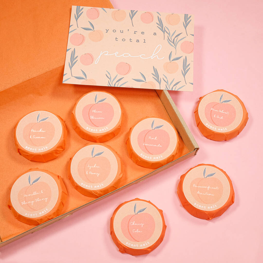 You're A Total Peach Scent Melt Letterbox Gift