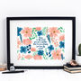 Mum, To Your Family You Are The World Print, thumbnail 1 of 3